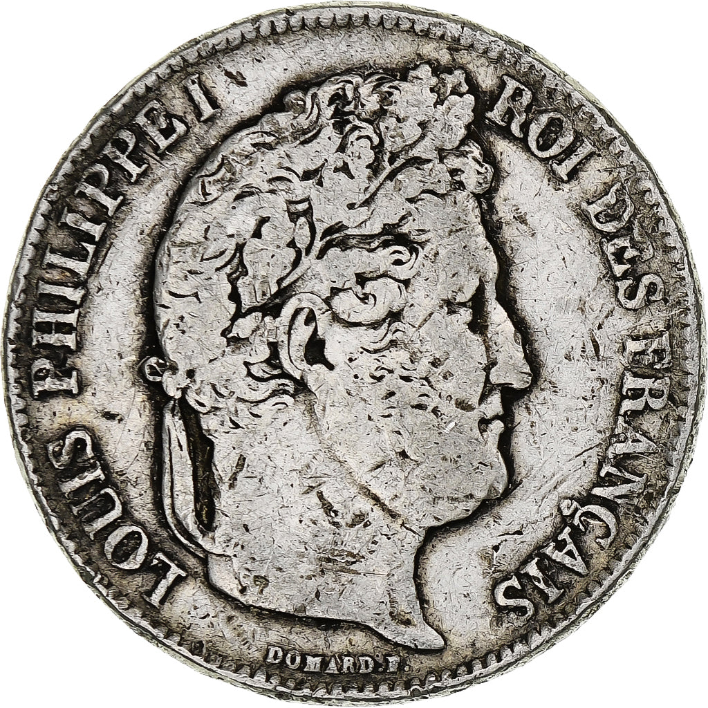 Francia, 5 Francs, Louis-Philippe, 1840, Lyon, Argento, B+, KM:749.4