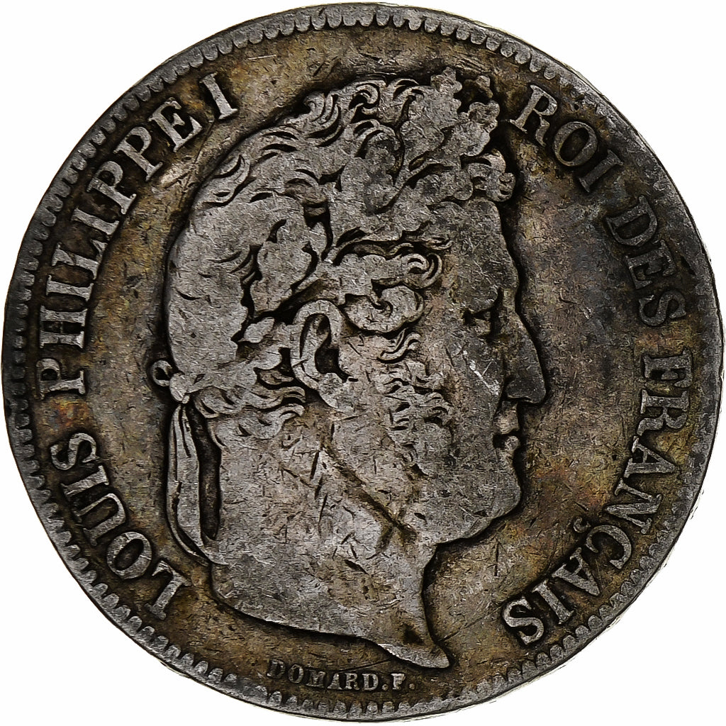 Francia, 5 Francs, Louis-Philippe, 1835, Nantes, Argento, MB, Gadoury:678