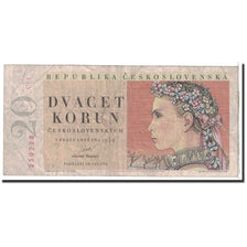 Banknote, Czechoslovakia, 20 Korun, 1949, 1949-05-01, KM:70a, VF(20-25)
