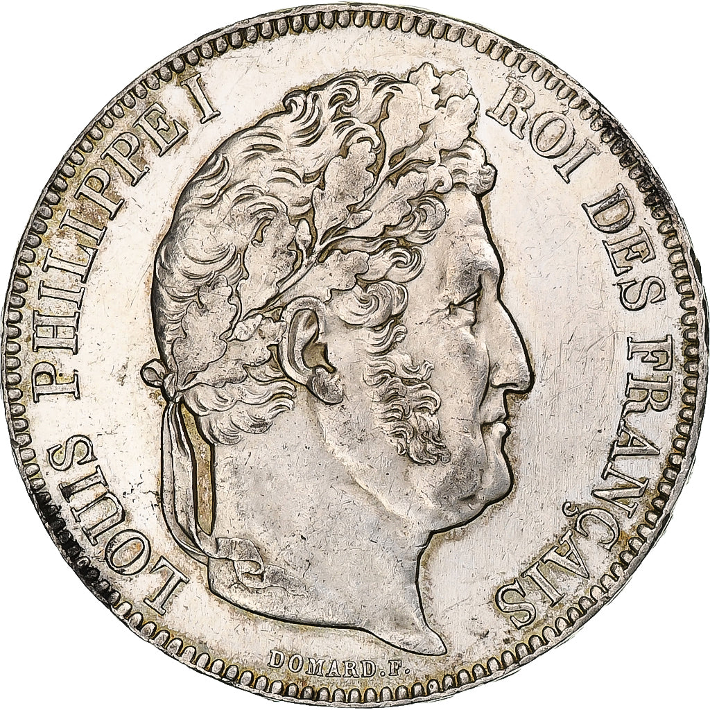 Francia, 5 Francs, Louis-Philippe, 1842, Strasbourg, Argento, BB+, Gadoury:678