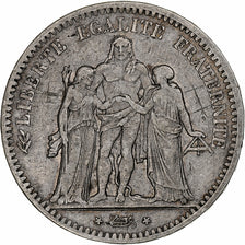 France, 5 Francs, Hercule, 1849, Strasbourg, Argent, TB, Gadoury:683, KM:756.2