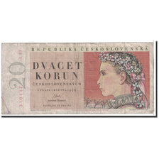 Banknote, Czechoslovakia, 20 Korun, 1949, 1949-05-01, KM:70a, VF(20-25)