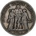 France, 5 Francs, Hercule, 1849, Strasbourg, Argent, TB, Gadoury:683, KM:756.2