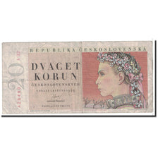 Billet, Tchécoslovaquie, 20 Korun, 1949, 1949-05-01, KM:70a, TB