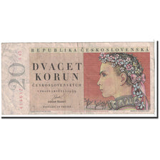 Banknote, Czechoslovakia, 20 Korun, 1949, 1949-05-01, KM:70a, EF(40-45)