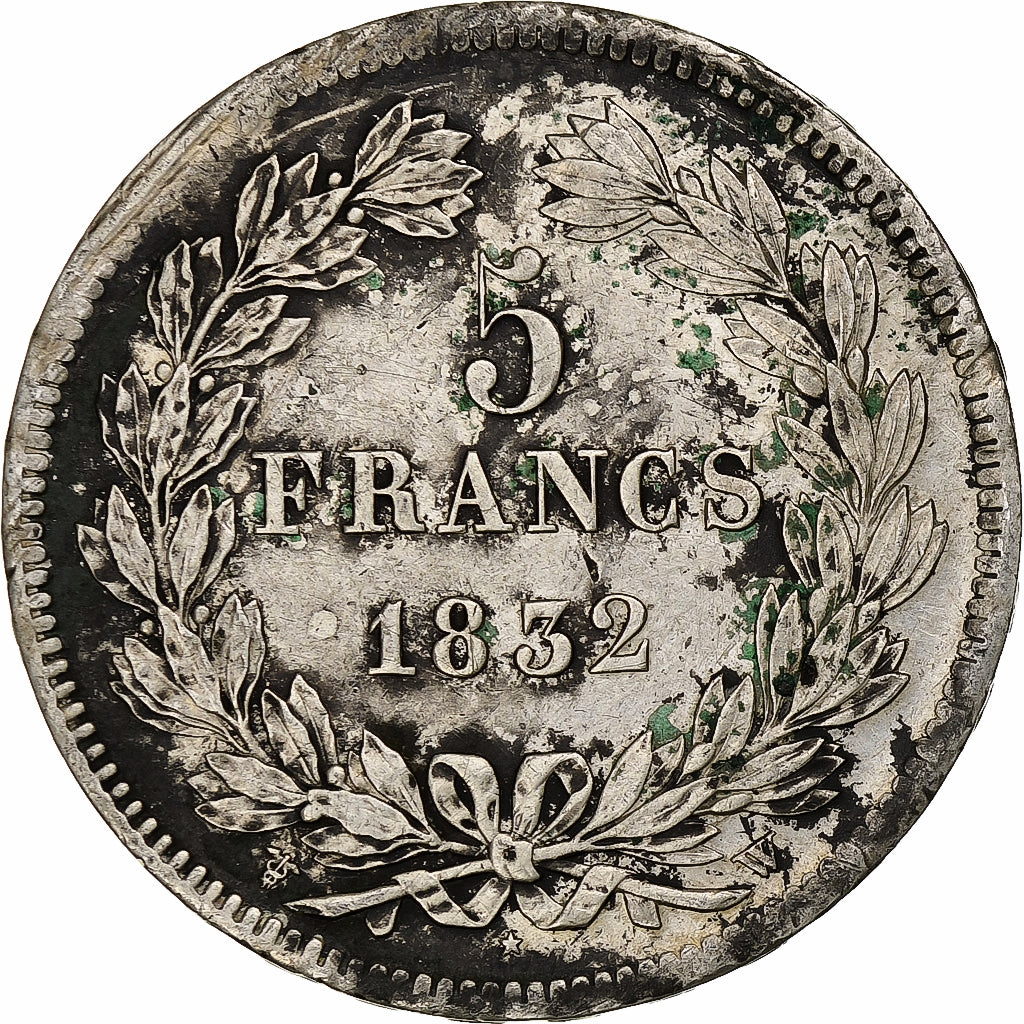 Francia, 5 Francs, Louis-Philippe, 1832, Lille, Argento, BB, Gadoury:678
