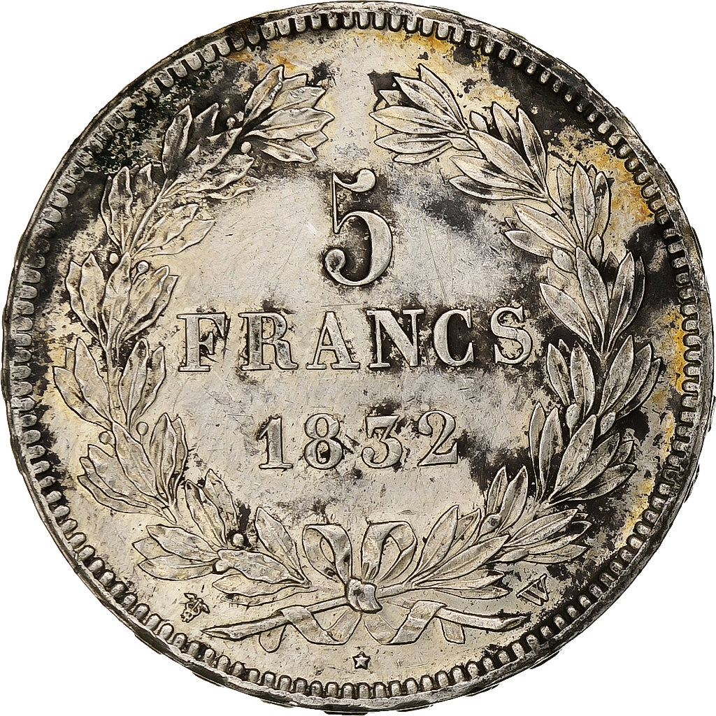 France, 5 Francs, Louis-Philippe, 1832, Lille, Argent, TTB+, Gadoury:678