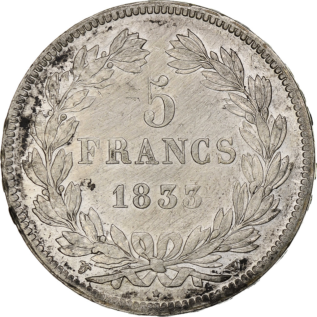 Francia, 5 Francs, Louis-Philippe, 1833, Lille, Argento, BB, Gadoury:678