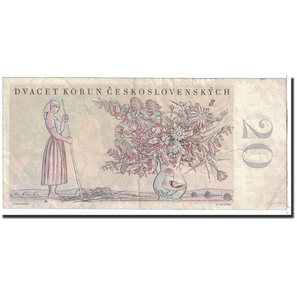 Banknote, Czechoslovakia, 20 Korun, 1949, 1949-05-01, KM:70a, EF(40-45)