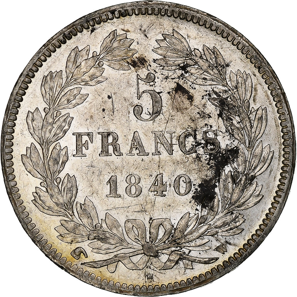 France, 5 Francs, Louis-Philippe, 1840, Lille, Silver, AU(50-53), Gadoury:678