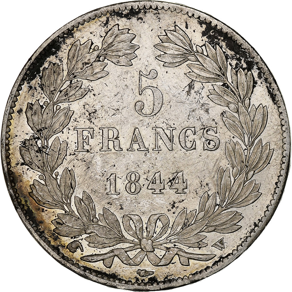 Francia, 5 Francs, Louis-Philippe, 1844, Lille, Argento, BB+, Gadoury:678a