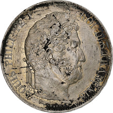 Francja, 5 Francs, Louis-Philippe, 1844, Lille, Srebro, AU(50-53), Gadoury:678a