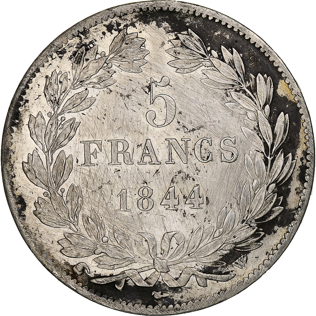 Francia, 5 Francs, Louis-Philippe, 1844, Lille, Argento, BB+, Gadoury:678a