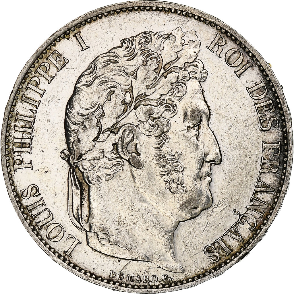 Francia, 5 Francs, Louis-Philippe, 1844, Lille, Argento, BB+, Gadoury:678a