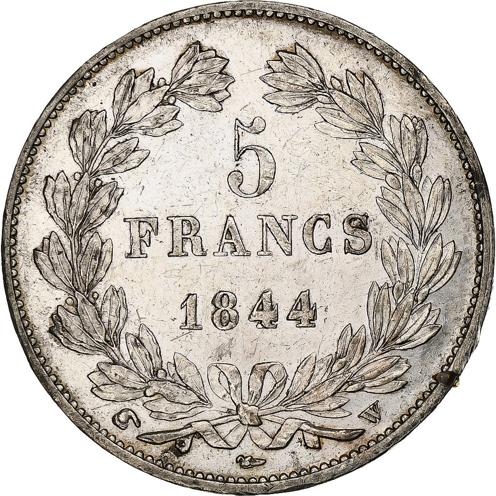 Francia, 5 Francs, Louis-Philippe, 1844, Lille, Argento, BB+, Gadoury:678a