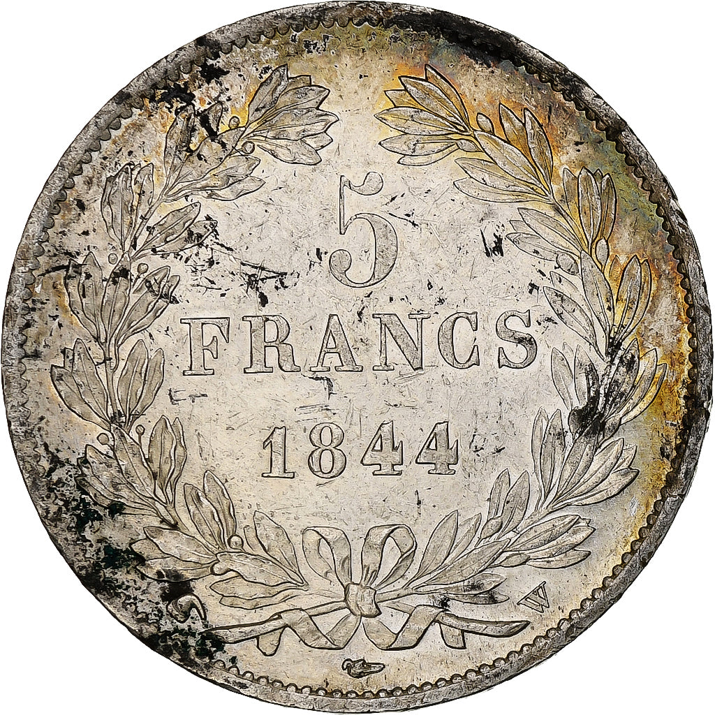 Francia, 5 Francs, Louis-Philippe, 1844, Lille, Argento, BB+, Gadoury:678a