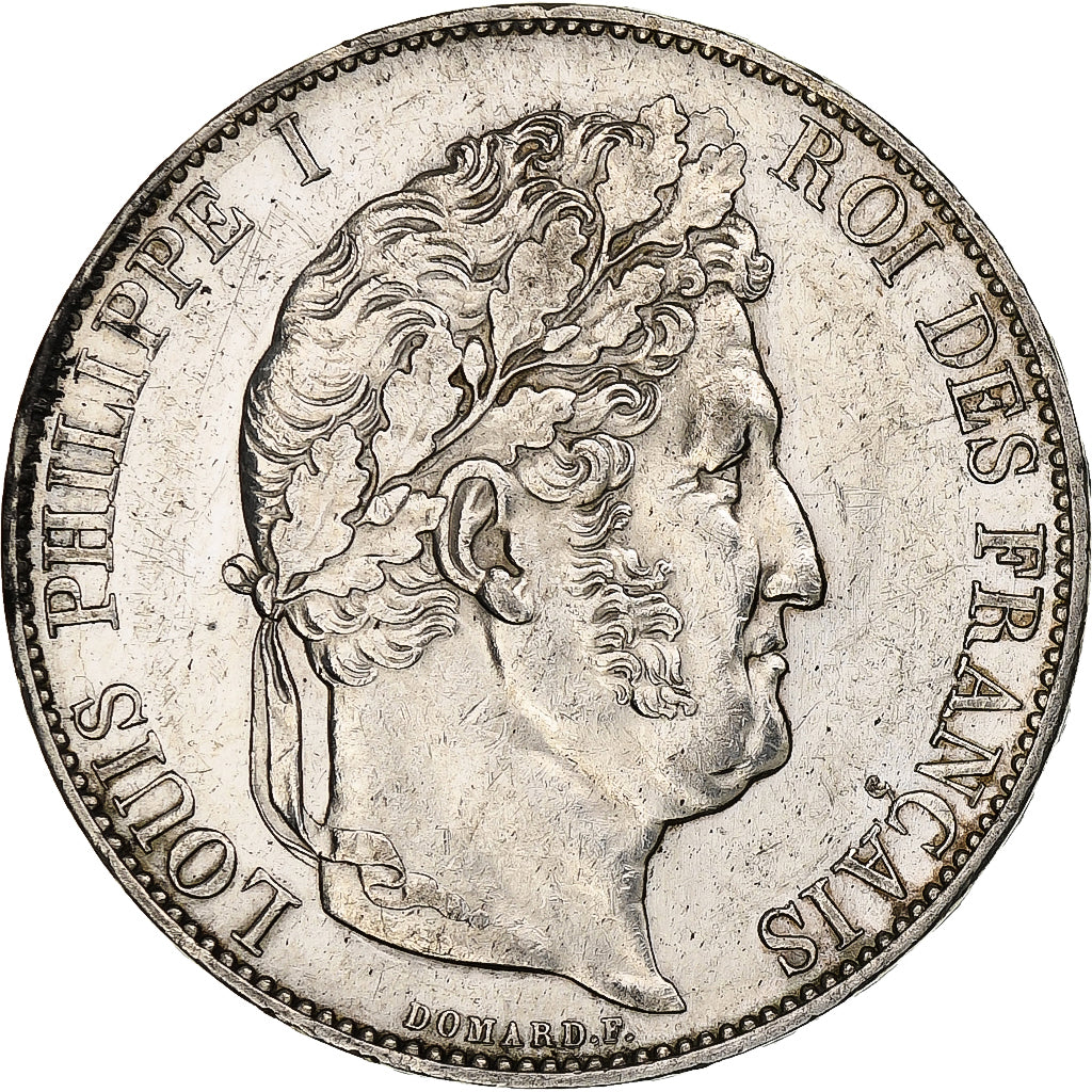Francia, 5 Francs, Louis-Philippe, 1845, Lille, Argento, BB+, Gadoury:678a