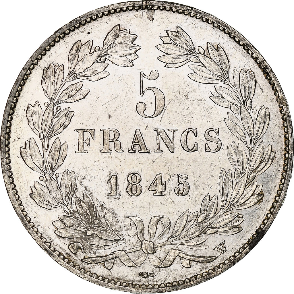 Francia, 5 Francs, Louis-Philippe, 1845, Lille, Argento, BB+, Gadoury:678a