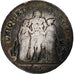 Francja, 5 Francs, Union et Force, AN 4, Paris, Srebro, F(12-15), Gadoury:563