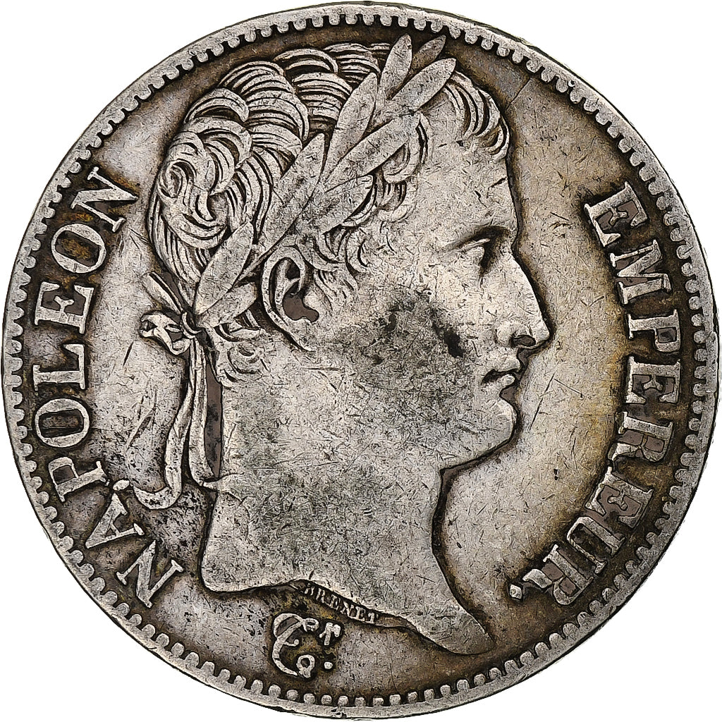 Francia, 5 Francs, Napoléon I, 1811, Paris, Plata, BC+, Gadoury:584, KM:694.1