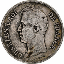 Francia, 5 Francs, Charles X, 1830, Paris, Argento, MB, Gadoury:644, KM:728.1