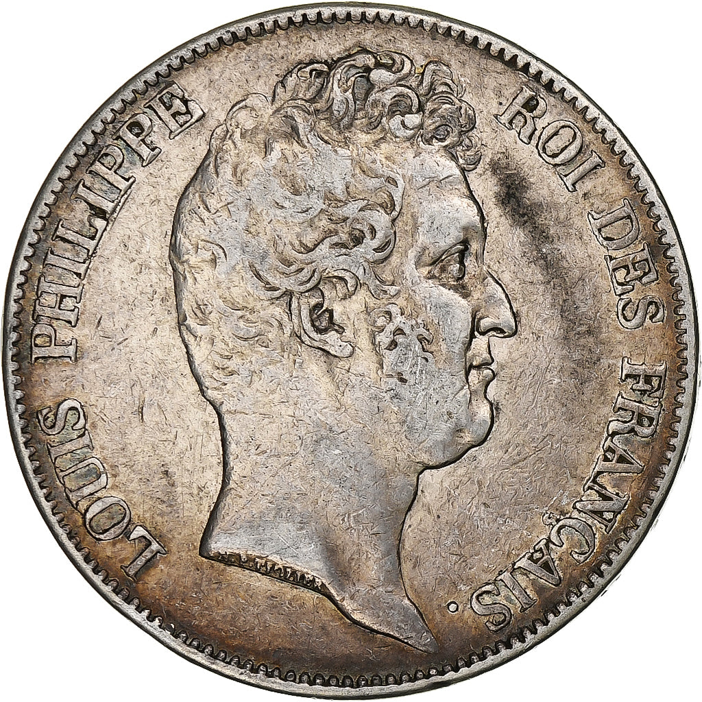 France, 5 Francs, Louis-Philippe, 1830, Paris, Sans le I, Argent, TB+, KM:735.1