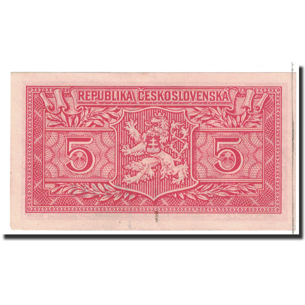 Banknote, Czechoslovakia, 5 Korun, 1949, 1949-01-25, KM:68a, AU(50-53)