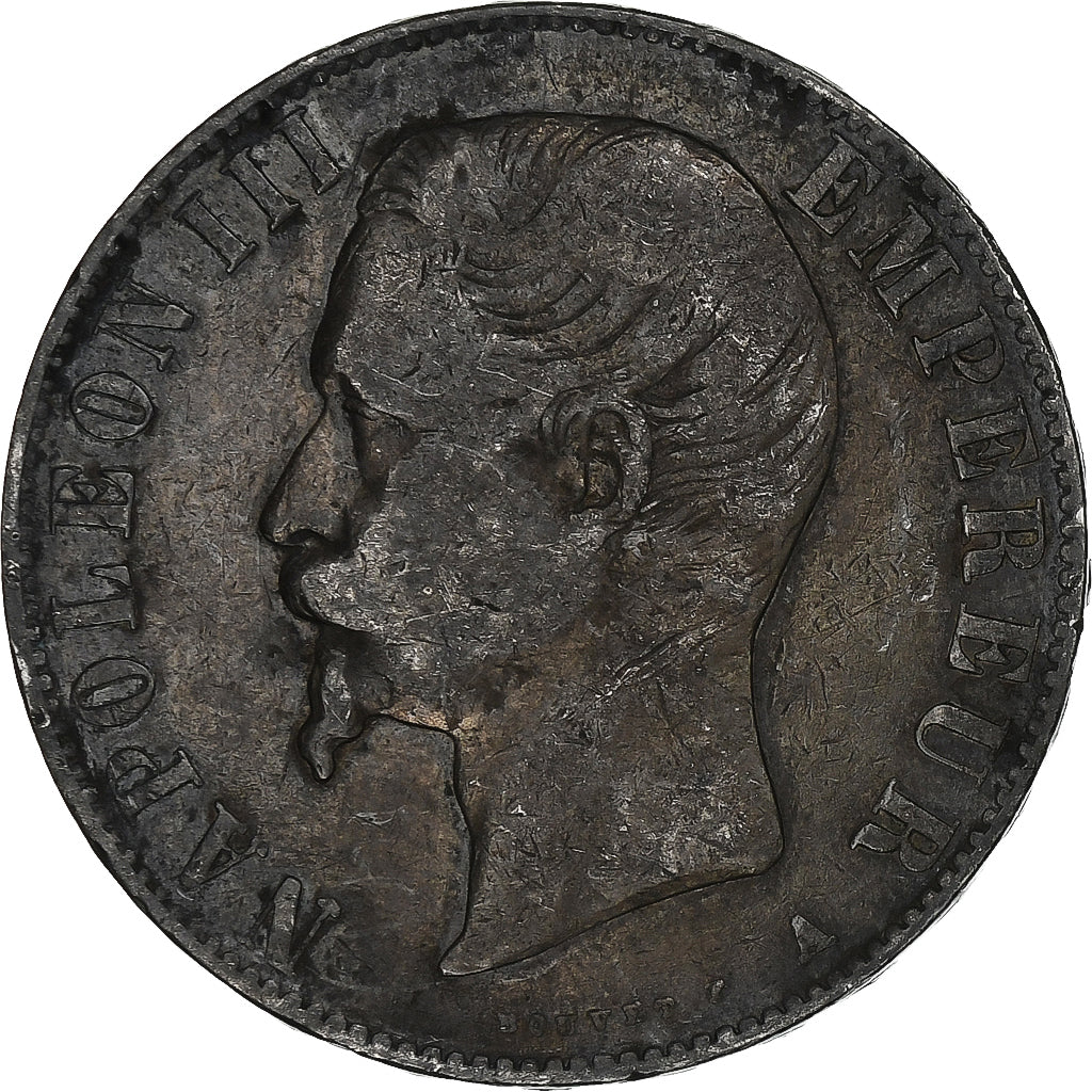 Francia, Napoleon III, 5 Francs, 1855, Paris, Argento, MB, Gadoury:734, KM:782.1