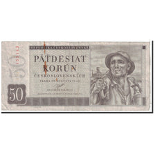 Czechoslovakia, 50 Korun, 1950, 1950-08-29, KM:71a, VF(30-35)