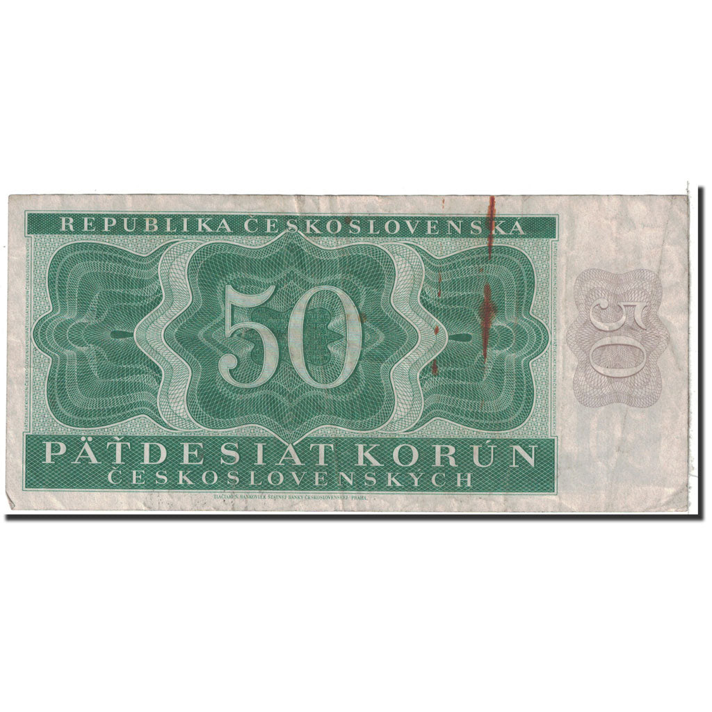 Czechoslovakia, 50 Korun, 1950, 1950-08-29, KM:71a, VF(30-35)