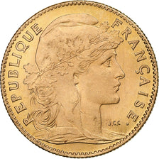 Frankrijk, 10 Francs, Marianne, 1910, Paris, Goud, PR+, Gadoury:1017, KM:846