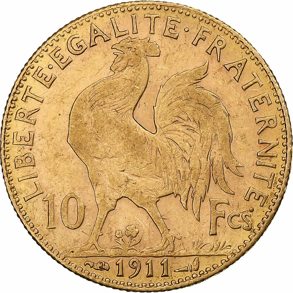 Frankreich, 10 Francs, Marianne, 1911, Paris, Gold, SS+, Gadoury:1017, Le