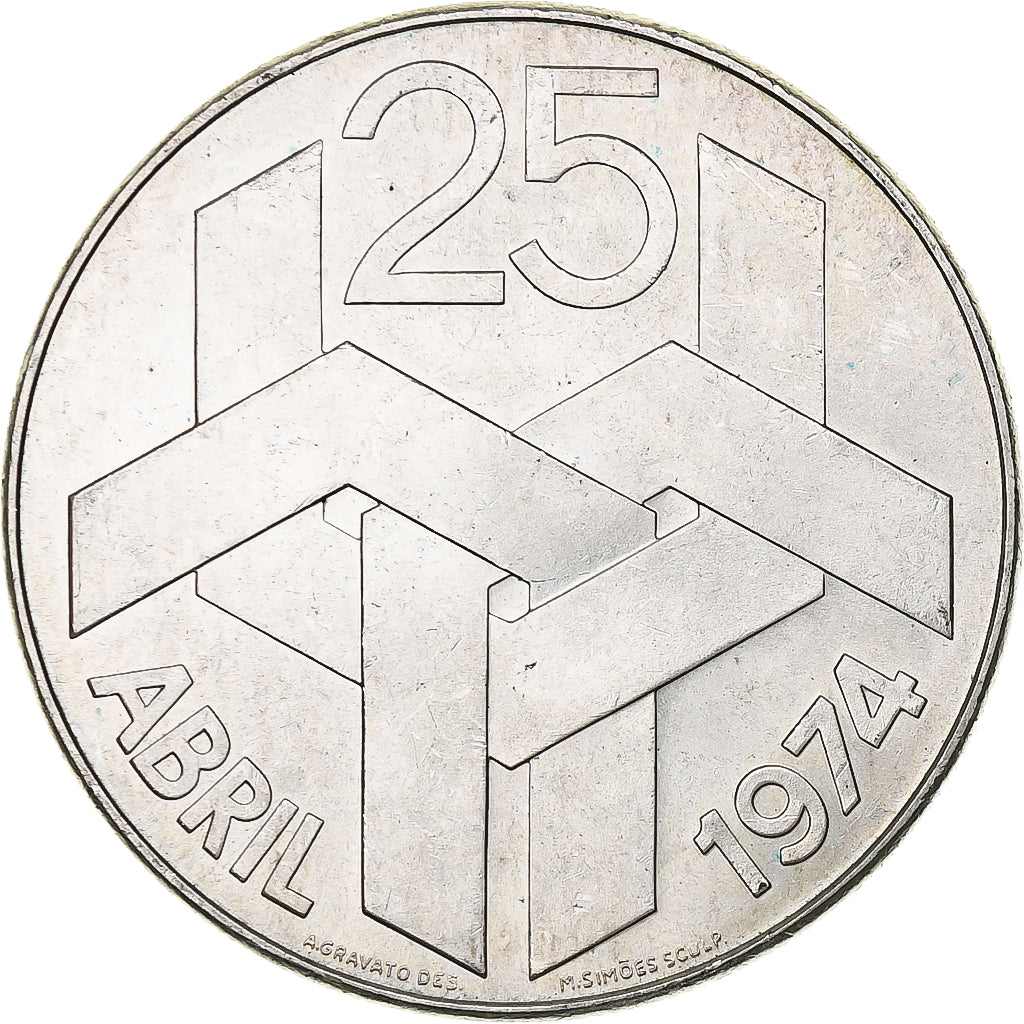 Portugal, 250 Escudos, 1976, Plata, EBC+, KM:604