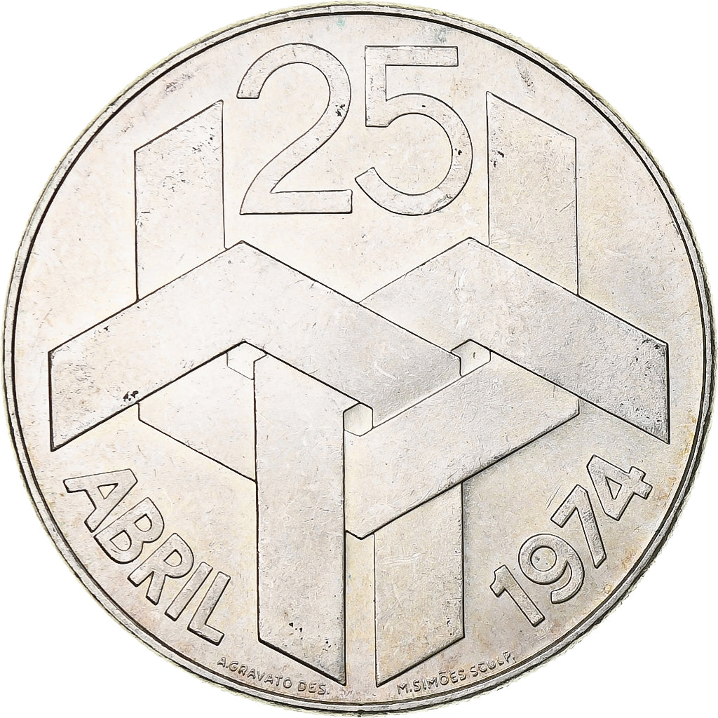 Portugal, 250 Escudos, 1976, Srebro, MS(60-62), KM:604