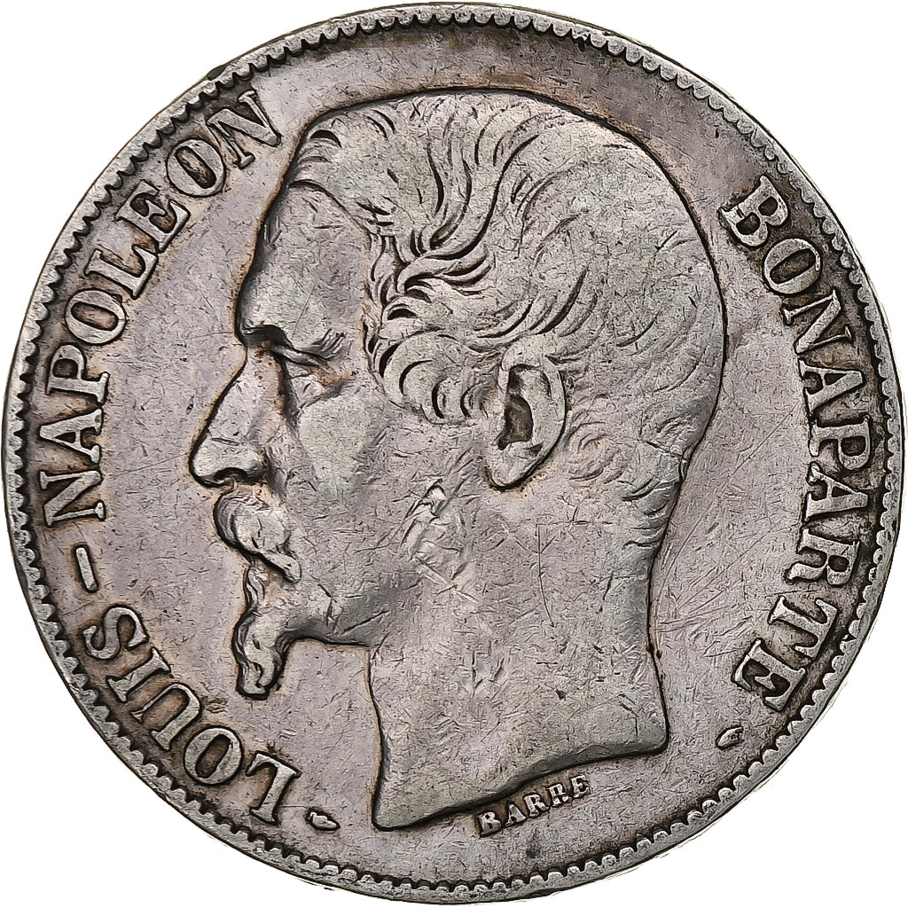 Frankrijk, Louis-Napoléon Bonaparte, 5 Francs, 1852, Paris, Zilver, FR