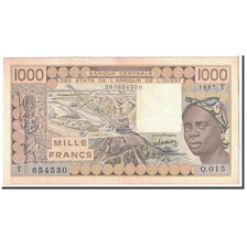 Banknote, West African States, 1000 Francs, 1987, Undated, KM:807Th, UNC(60-62)
