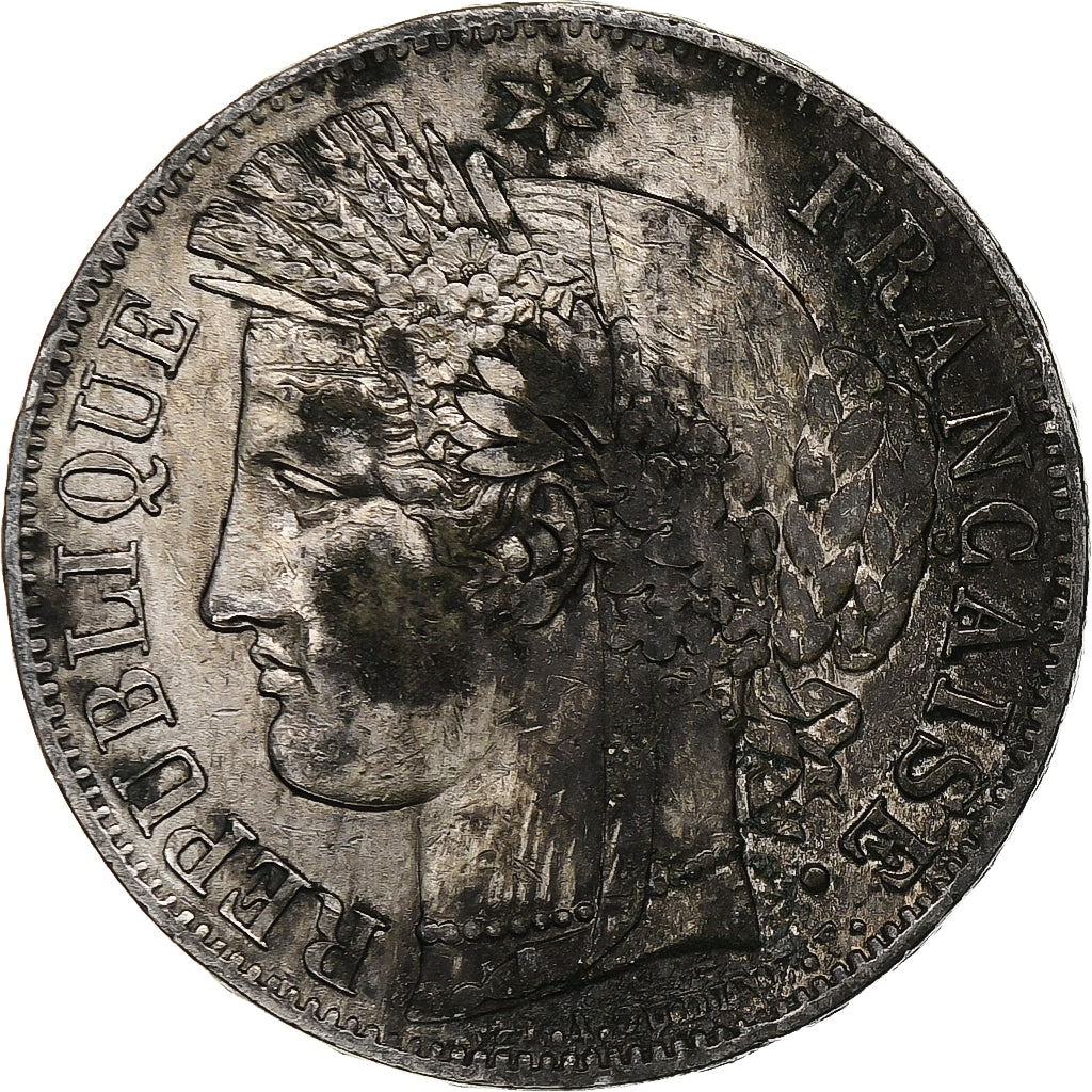 Frankreich, 5 Francs, Cérès, 1849, Paris, Silber, S+, Gadoury:719, KM:761.1