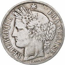 Francia, 5 Francs, Cérès, 1850, Paris, Plata, BC, Gadoury:719, KM:761.1