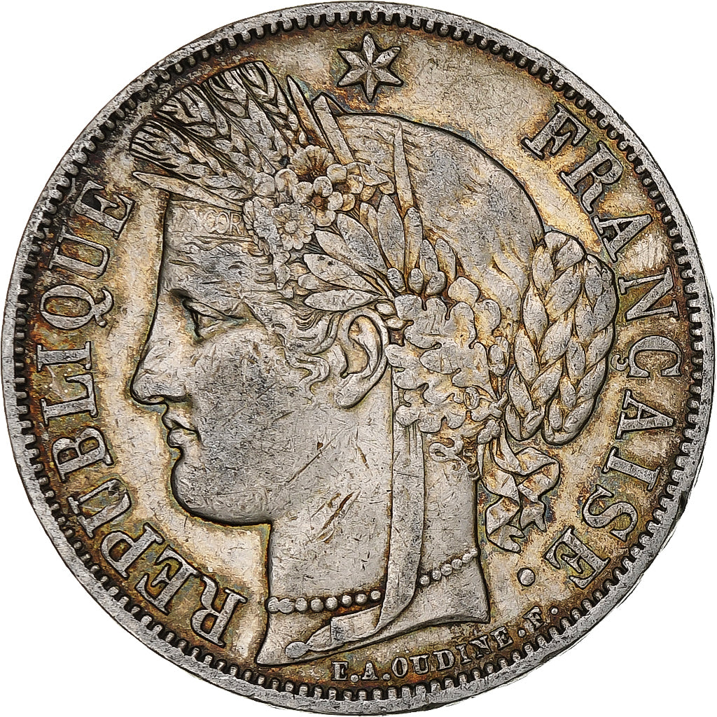 Francia, 5 Francs, Cérès, 1851, Paris, Plata, MBC, Gadoury:719, KM:761.1