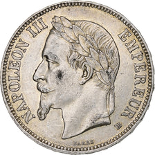 Francja, Napoleon III, 5 Francs, 1868, Strasbourg, Srebro, AU(50-53)