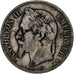 França, Napoleon III, 5 Francs, 1869, Strasbourg, Prata, VF(20-25)