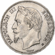 France, Napoleon III, 5 Francs, 1869, Strasbourg, Silver, AU(50-53)