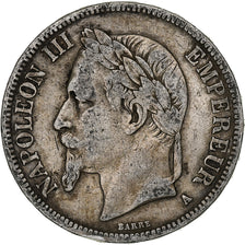 France, Napoleon III, 5 Francs, 1867, Paris, Silver, VF(20-25), KM:799.1