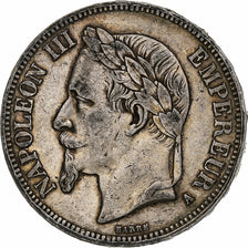 France, Napoleon III, 5 Francs, 1867, Paris, Silver, VF(30-35), KM:799.1