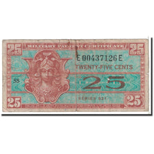 Billete, 25 Cents, 1954, Estados Unidos, KM:M31a, Undated, RC