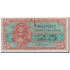 Banknote, United States, 25 Cents, 1954, Undated, KM:M31a, VG(8-10)