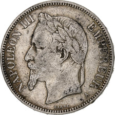 Frankreich, Napoleon III, 5 Francs, 1870, Paris, Silber, S, Gadoury:739