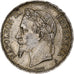 Francia, Napoleon III, 5 Francs, 1870, Paris, Plata, MBC, Gadoury:739, KM:799.1