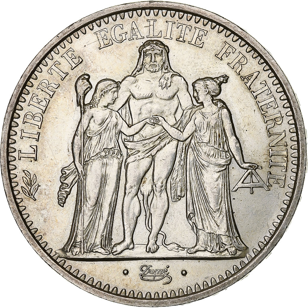 France, 10 Francs, Hercule, 1971, Paris, Silver, MS(60-62), KM:932
