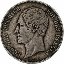Belgium, Leopold I, 5 Francs, 5 Frank, 1849, Brussels, Silver, VF(30-35), KM:17